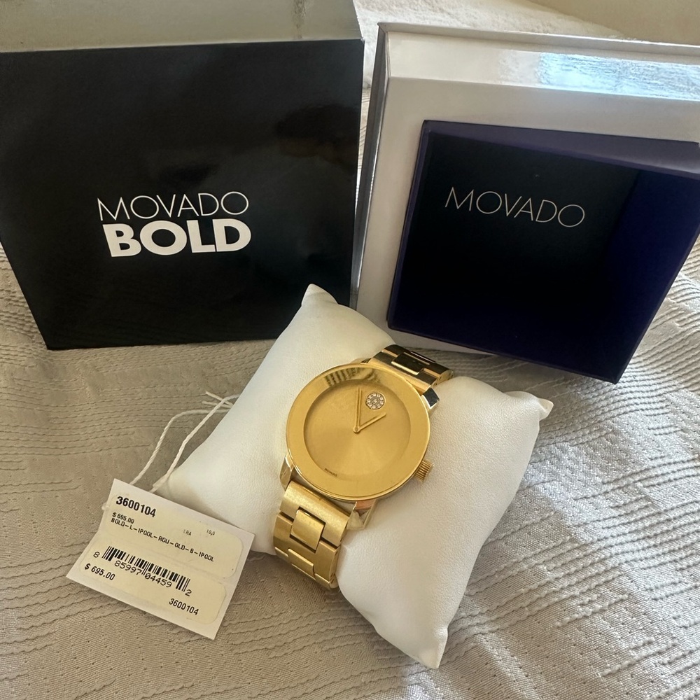 Movado Bold Gold-Tone Watch